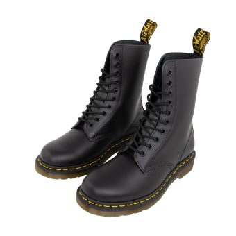 DR. MARTENS 1490 SMOOTH LEATHER HIGH BOOTS - ΜΑΥΡΟ