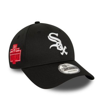 NEW ERA CHICAGO WHITE SOX WORLD SERIES PATCH 9FORTY ADJUSTABLE - ΜΑΥΡΟ