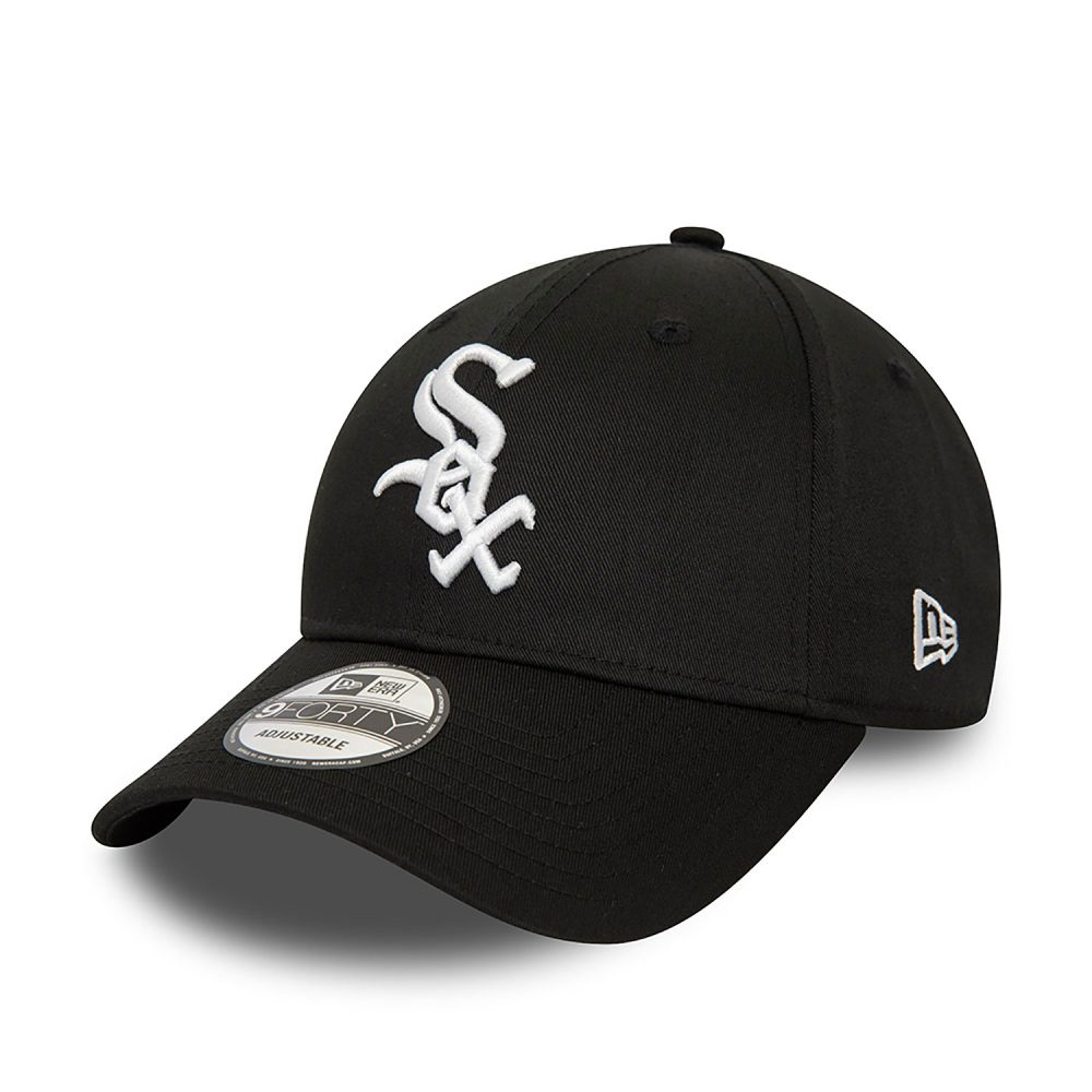 NEW ERA CHICAGO WHITE SOX WORLD SERIES PATCH 9FORTY ADJUSTABLE - ΜΑΥΡΟ