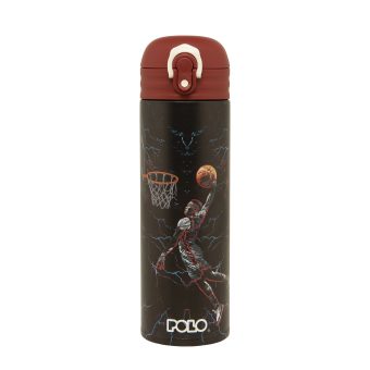POLO THERMOS STAINLESS STEEL JUNIOR 0.50 L - ΜΑΥΡΟ